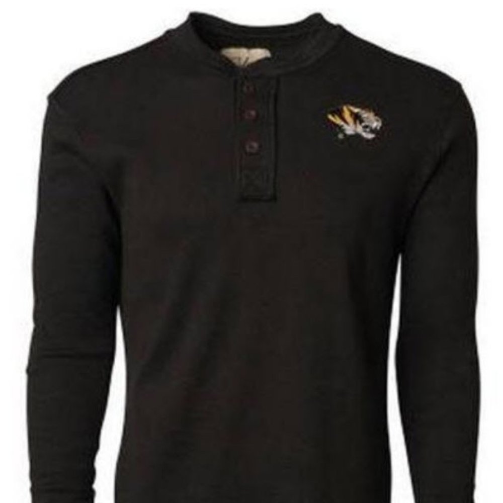 Colony Men's Missouri Tigers Waffle Henley Shirt